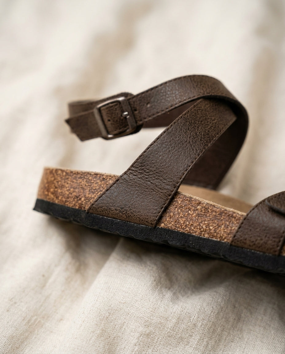 Momount Flat Sandals - detail_cork_footbed