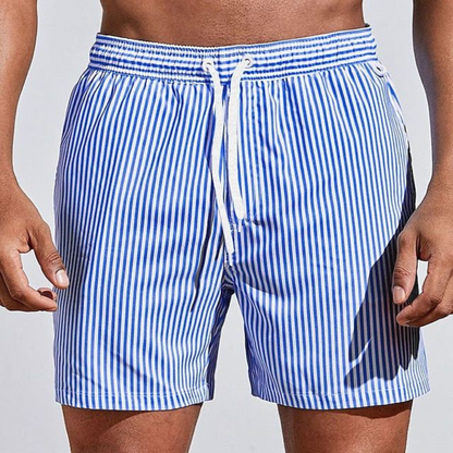 Momount Pantaloni de Baie Bărbați – cu Dungi Șnur Uscare Rapidă Vară Casual
