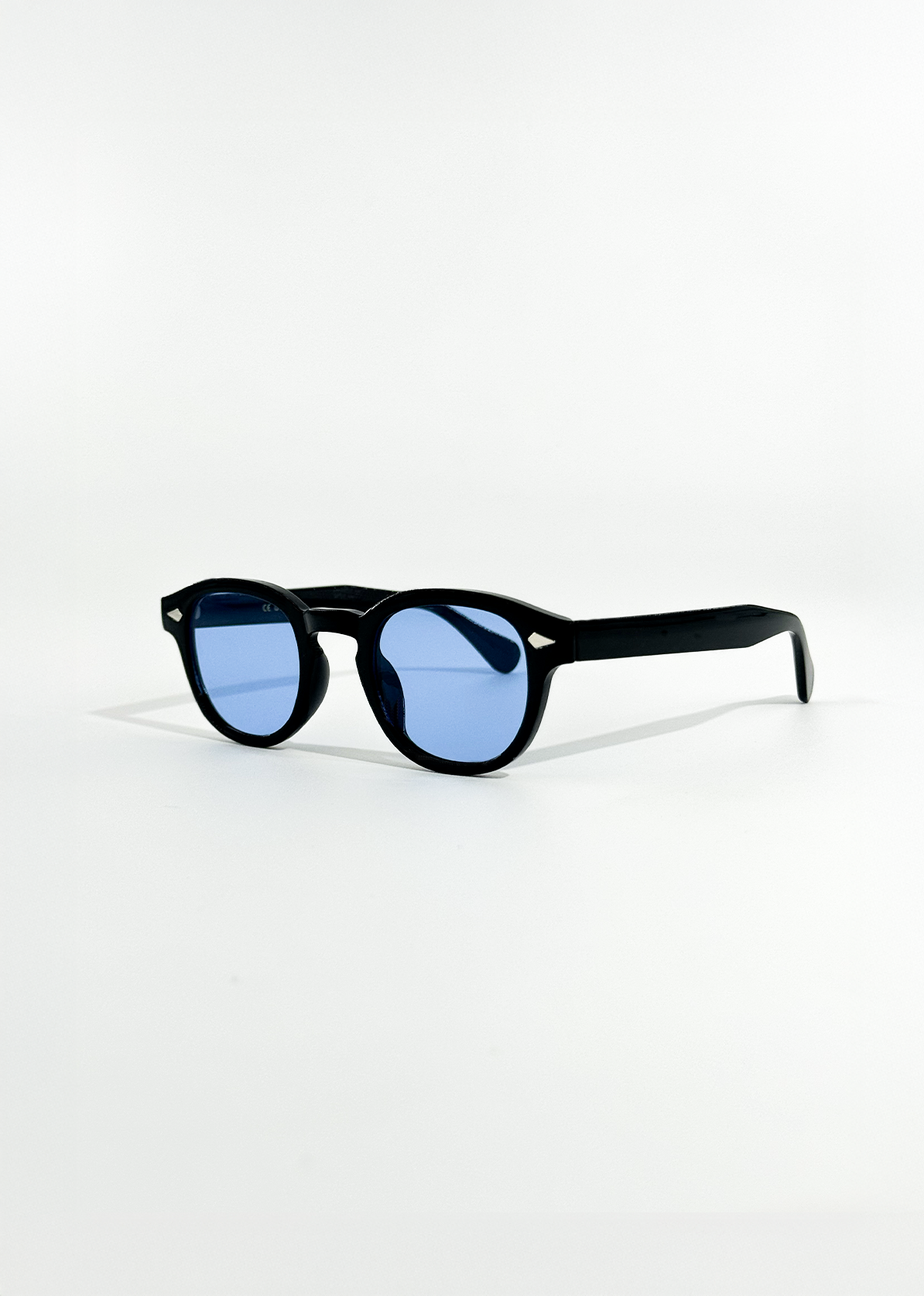 Isadora | Ochelari de Soare Rotunzi Vintage cu Lentile Albastre