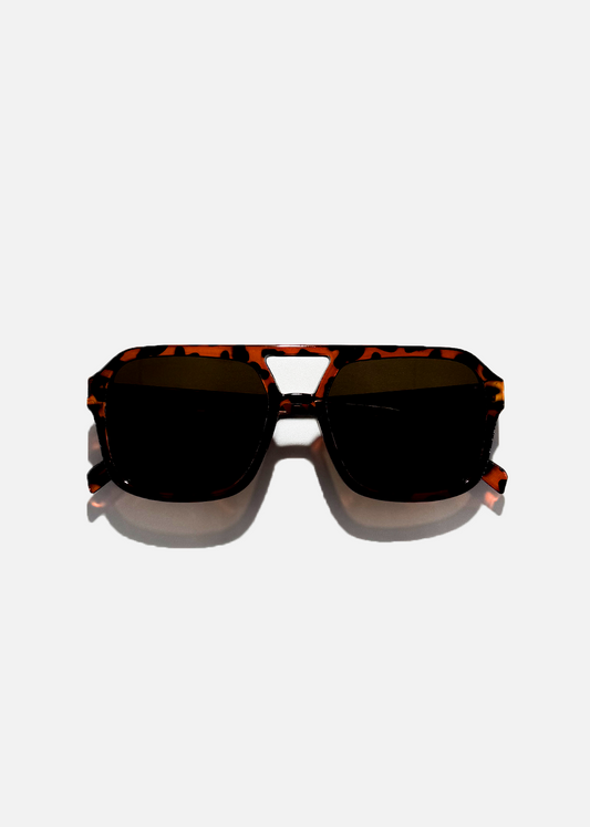Celestina | Ochelari de Soare Aviator Vintage cu Imprimeu Țestoasă