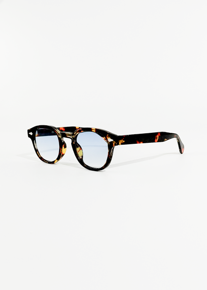 Serafina | Ochelari de Soare Rotunzi Vintage cu Imprimeu Țestoasă