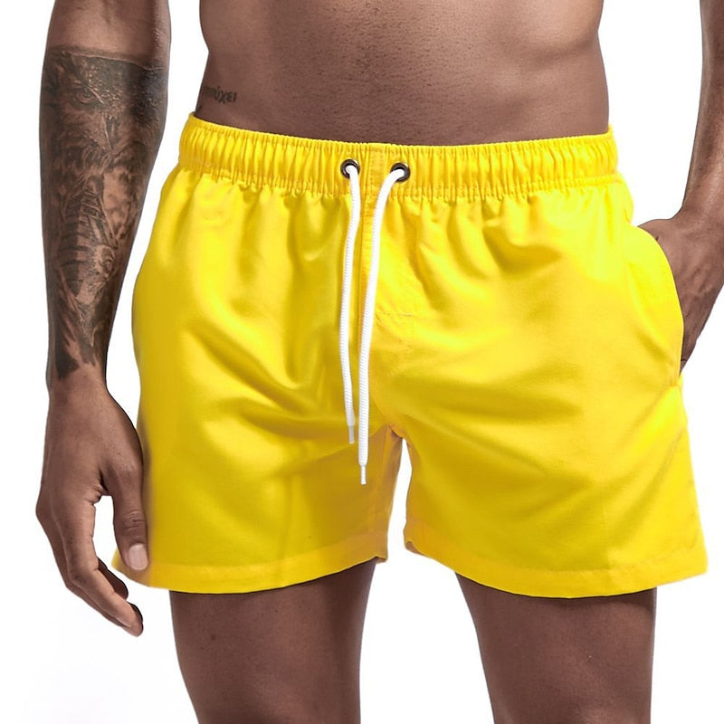 Pantaloni de Baie Momount Bărbați – Cordon, Uscare Rapidă, Talie Elastică pentru Plajă
