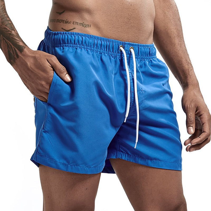 Pantaloni de Baie Momount Bărbați – Cordon, Uscare Rapidă, Talie Elastică pentru Plajă