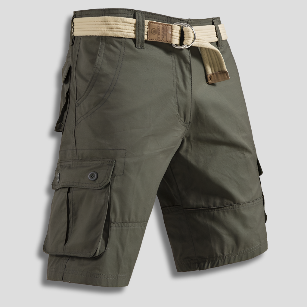 Momount | Pantaloni Scurți Cargo Bărbați – Cordon, Multi-Buzunar, Croială Lejeră