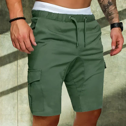Momount Pantaloni Scurți Cargo Bărbați – Cu Cordon Buzunare cu Capac Casual Vară