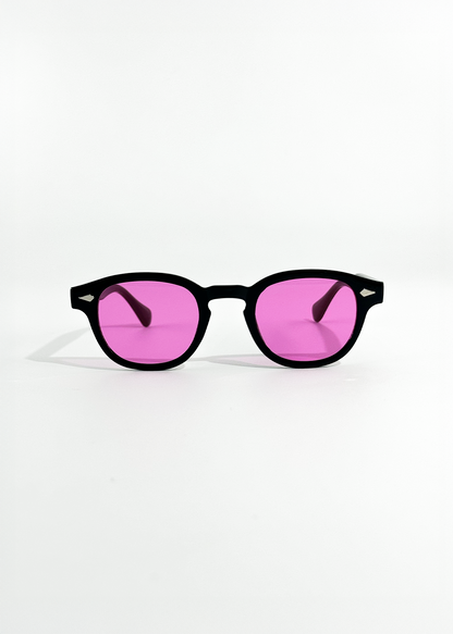Astoria | Ochelari de Soare Vintage Rotunzi cu Lentile Roz