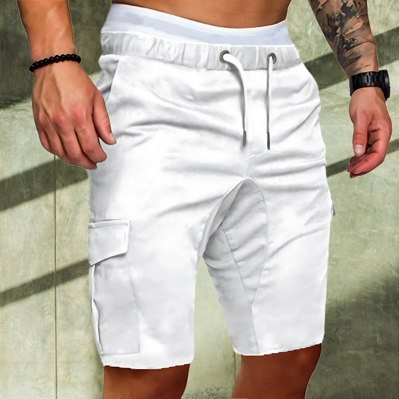 Momount Pantaloni Scurți Cargo Bărbați – Cu Cordon Buzunare cu Capac Casual Vară