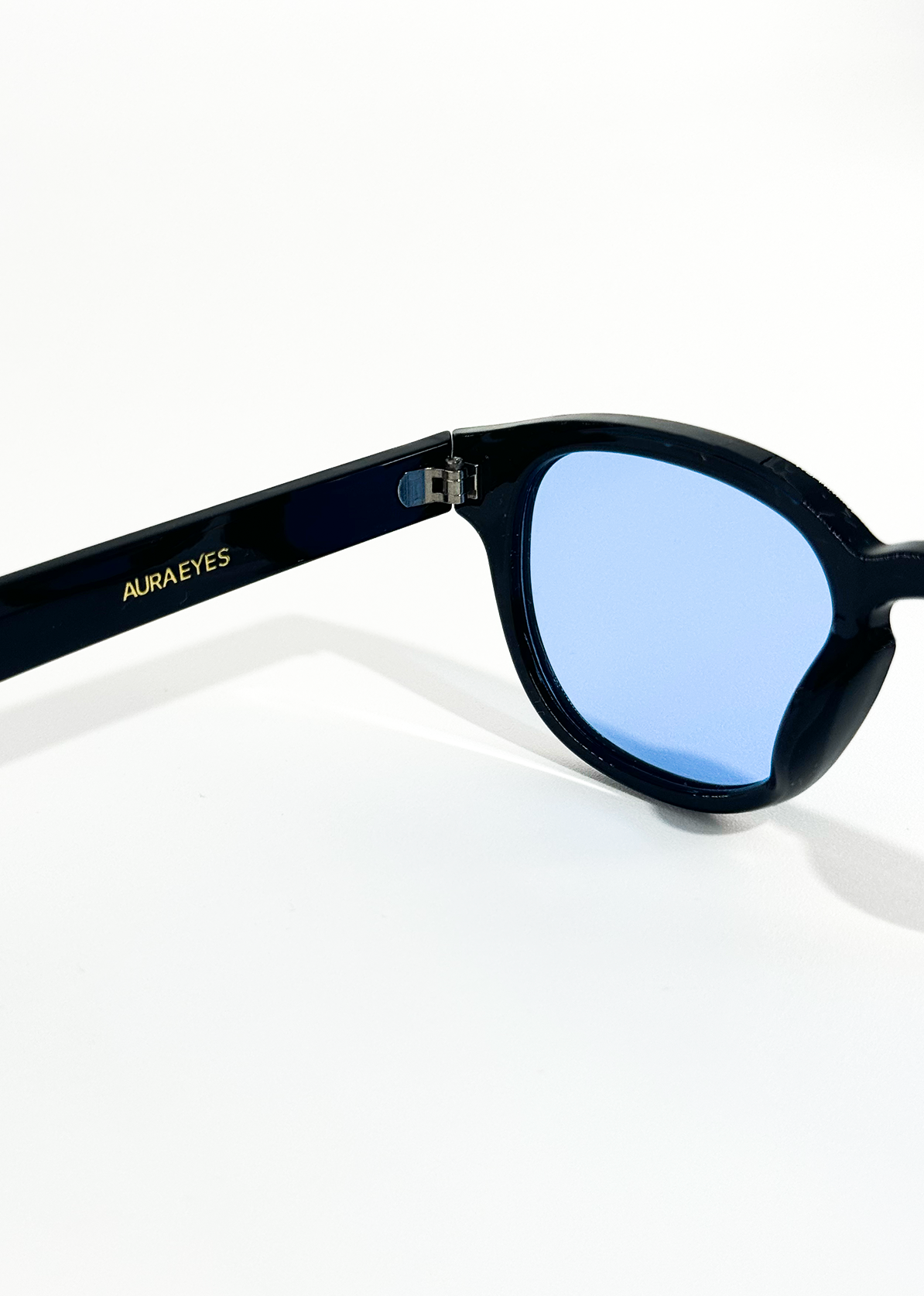 Isadora | Ochelari de Soare Rotunzi Vintage cu Lentile Albastre