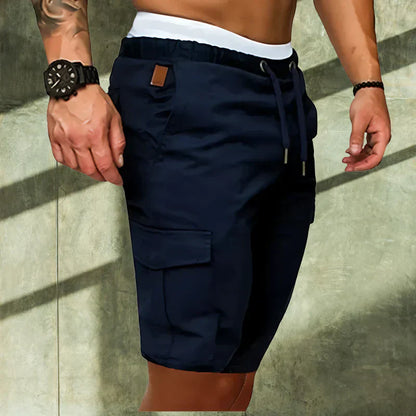 Momount Pantaloni Scurți Cargo Bărbați – Cu Cordon Buzunare cu Capac Casual Vară