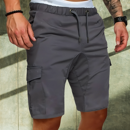 Momount Pantaloni Scurți Cargo Bărbați – Cu Cordon Buzunare cu Capac Casual Vară