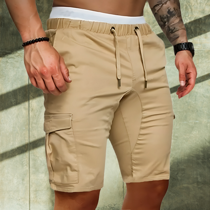 Momount Pantaloni Scurți Cargo Bărbați – Cu Cordon Buzunare cu Capac Casual Vară