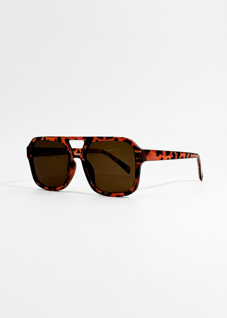 Celestina | Ochelari de Soare Aviator Vintage cu Imprimeu Țestoasă