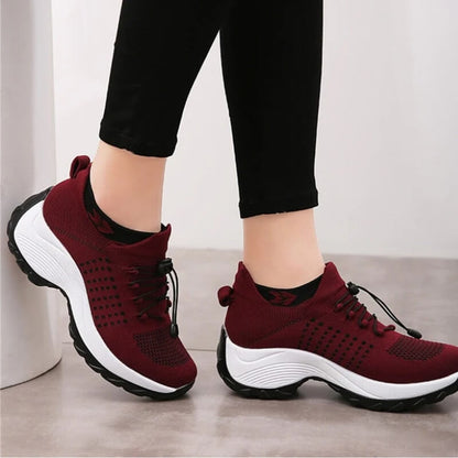 Celestine | Adidași Confortabili din Tricot cu Platformă Elastică