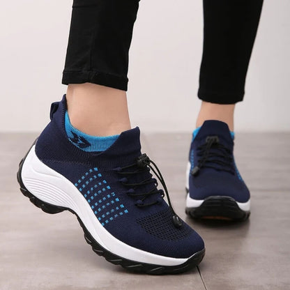 Celestine | Adidași Confortabili din Tricot cu Platformă Elastică