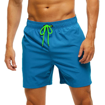 Pantaloni de Baie Momount Bărbați – Talie Elastică, Liner Plasă, Cordon, Buzunar