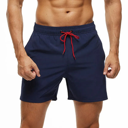 Pantaloni de Baie Momount Bărbați – Talie Elastică, Liner Plasă, Cordon, Buzunar