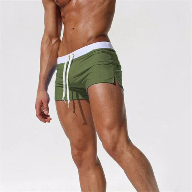 Pantaloni de Baie Momount Bărbați – Cordon, Croială Slim, Uscare Rapidă, Vară