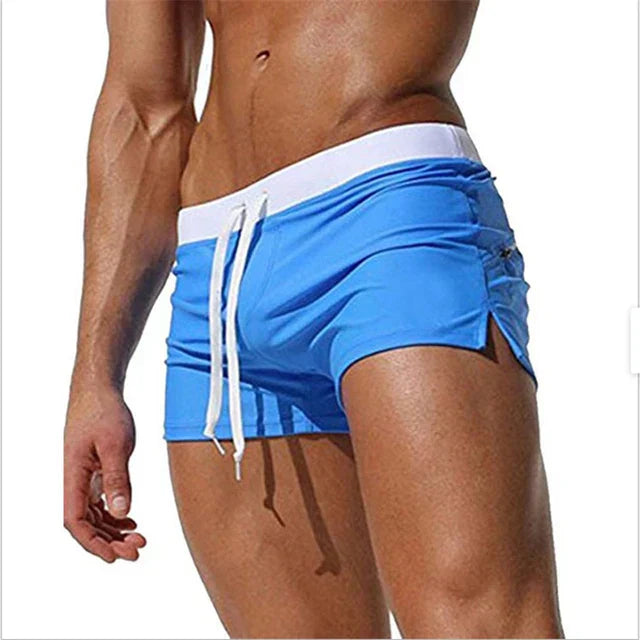 Pantaloni de Baie Momount Bărbați – Cordon, Croială Slim, Uscare Rapidă, Vară
