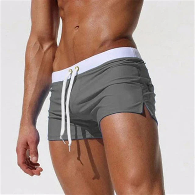 Momount | Pantaloni de Baie Bărbați – Buzunar cu Fermoar, Slim, Uscare Rapidă