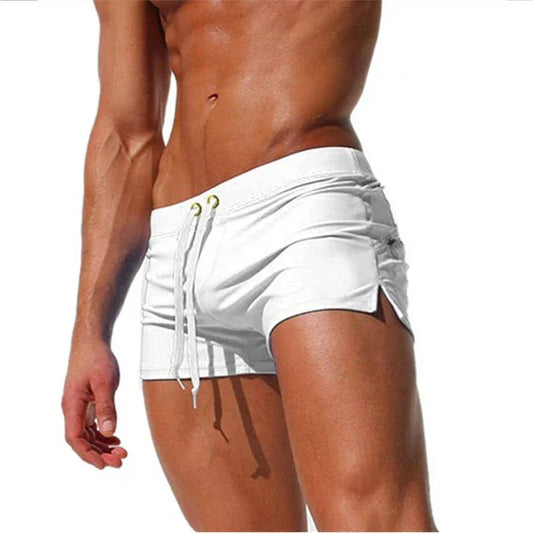 Momount | Pantaloni de Baie Bărbați – Buzunar cu Fermoar, Slim, Uscare Rapidă
