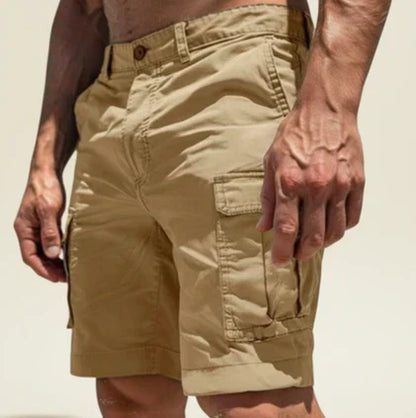 Pantaloni Cargo Momount Bărbați – Croială Slim, Închidere cu Nasture, Buzunar cu Clapă, Bumbac