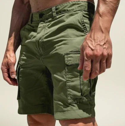 Pantaloni Cargo Momount Bărbați – Croială Slim, Închidere cu Nasture, Buzunar cu Clapă, Bumbac