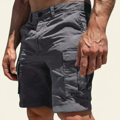 Pantaloni Cargo Momount Bărbați – Croială Slim, Închidere cu Nasture, Buzunar cu Clapă, Bumbac