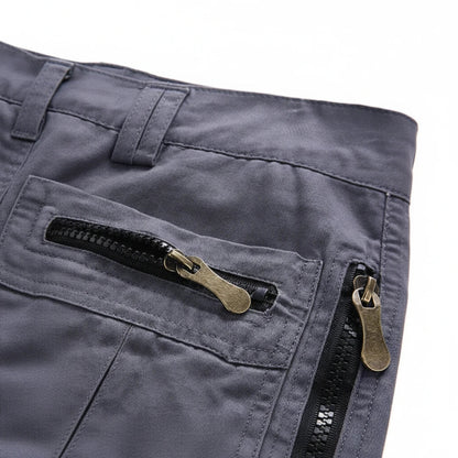 Momount Pantaloni Cargo Bărbați – Multibuzunare cu Fermoar, D-Ring, Lungime la Genunchi, Tactici