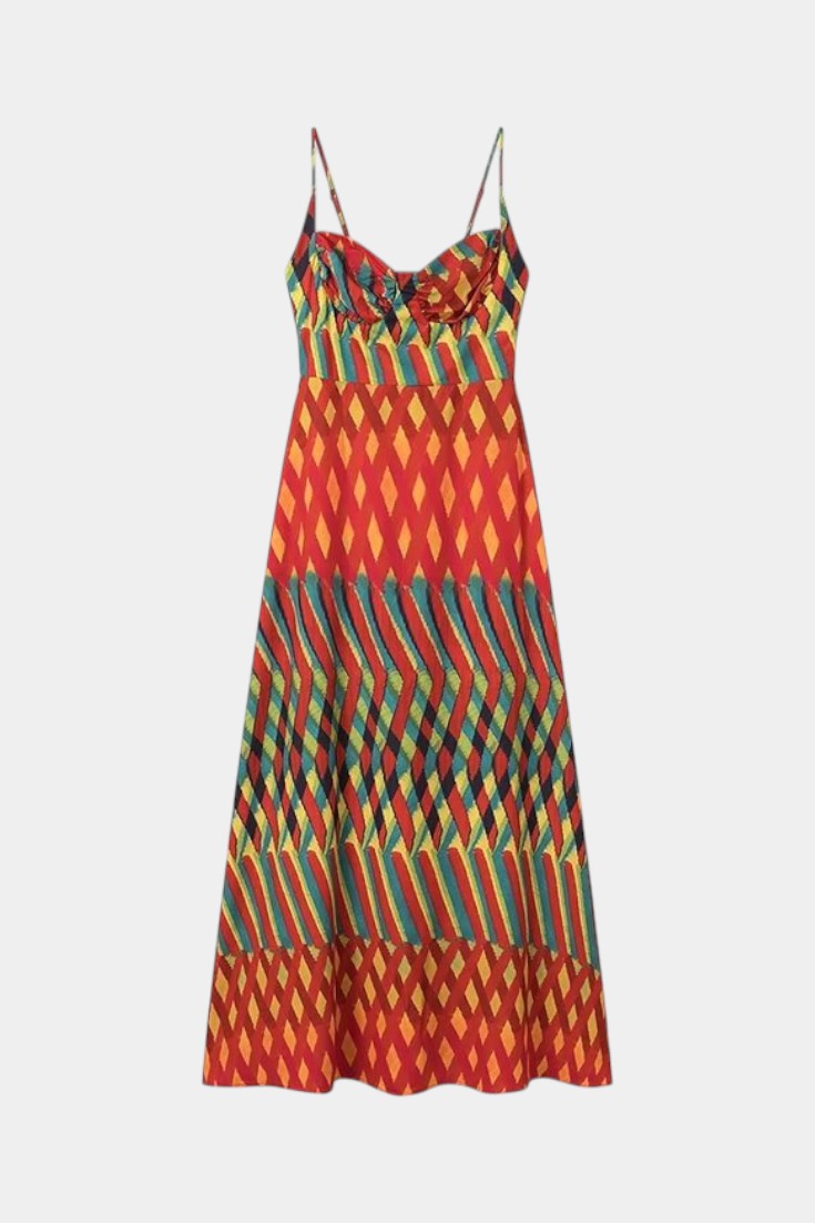 Momount | Rochie Maxi Boho Damă – Vaporoasă de Vară cu Bretele Subțiri