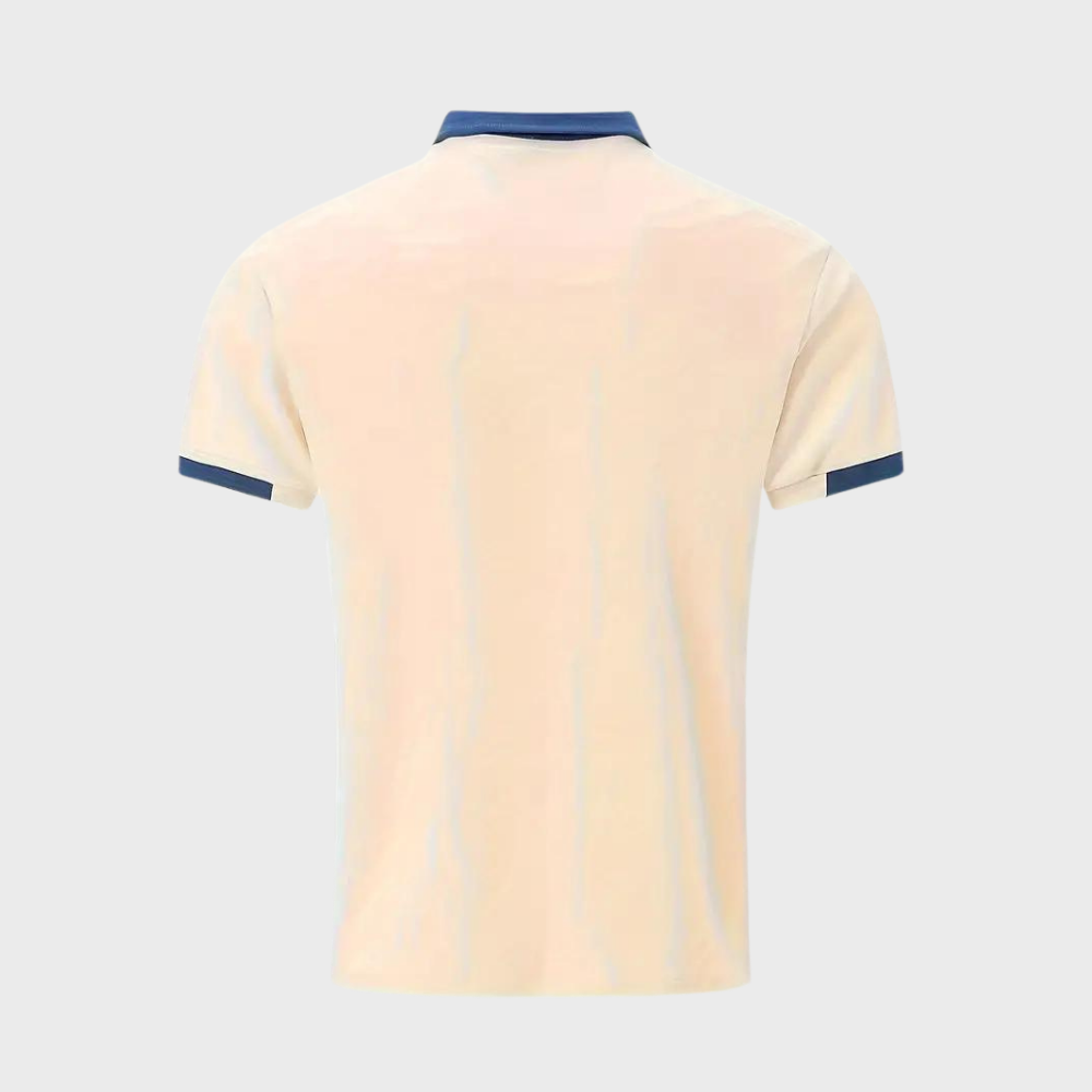 Tricou Polo Momount Bărbați – Two Tone cu Guler Contrast și Buzunar, Mânecă Scurtă