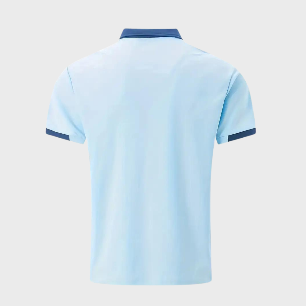 Tricou Polo Momount Bărbați – Two Tone cu Guler Contrast și Buzunar, Mânecă Scurtă