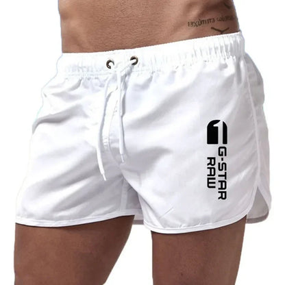 Momount Pantaloni de Baie Bărbați – Cu Șnur, Quick Dry, Croi Slim, Talie Elastică