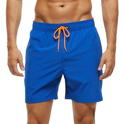 Pantaloni de Baie Momount Bărbați – Talie Elastică, Liner Plasă, Cordon, Buzunar