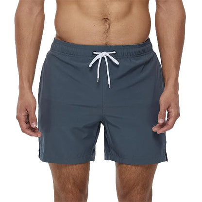 Pantaloni de Baie Momount Bărbați – Talie Elastică, Liner Plasă, Cordon, Buzunar
