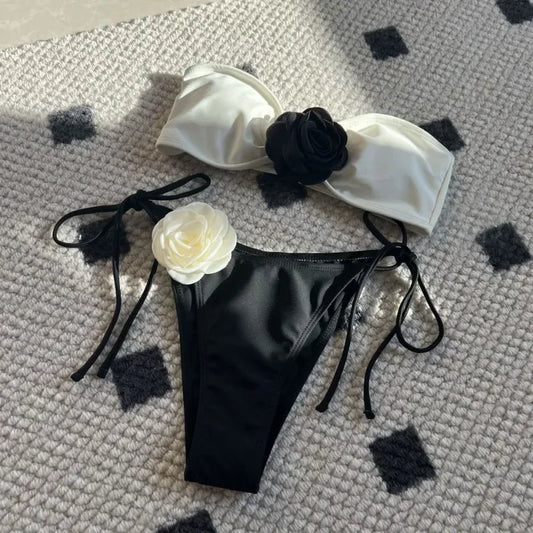 Momount Women Bandeau Bikini Set