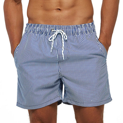 Pantaloni de Baie Momount Bărbați – Imprimeu Kiwi, Cordon, Uscare Rapidă, Lungime Medie