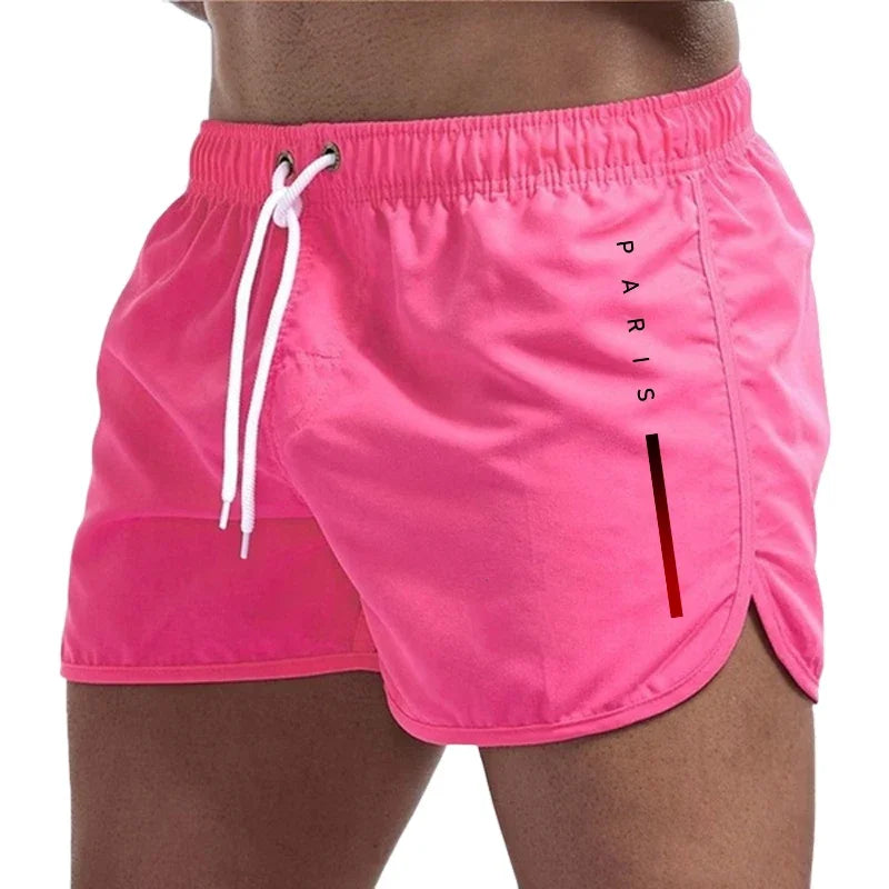 Momount | Pantaloni de Baie Bărbați – Cordon, Uscare Rapidă, Sport de Vară