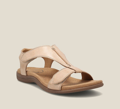Sandale Ortopedice Momount Damă – Piele, Velcro, Susținere Arc pentru Mers
