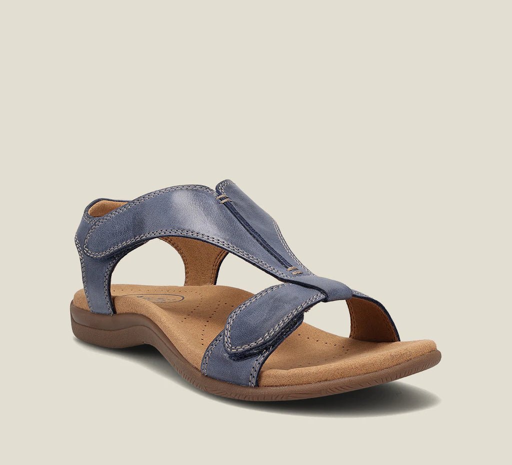Sandale Ortopedice Momount Damă – Piele, Velcro, Susținere Arc pentru Mers