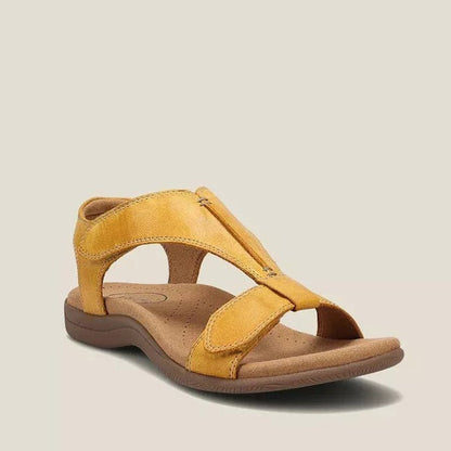 Sandale Ortopedice Momount Damă – Piele, Velcro, Susținere Arc pentru Mers