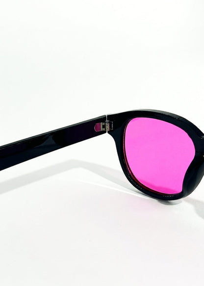 Astoria | Ochelari de Soare Vintage Rotunzi cu Lentile Roz