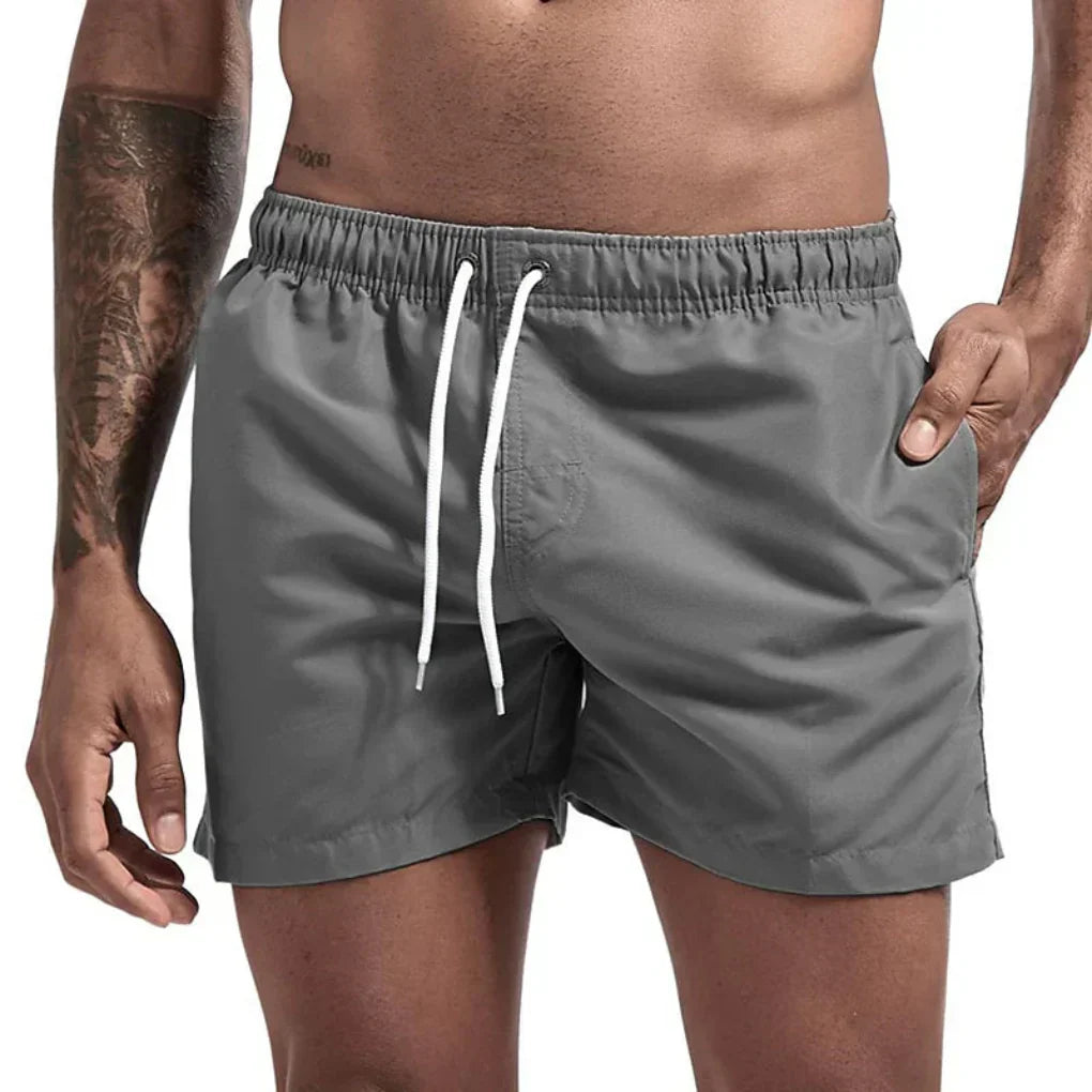 Pantaloni de Baie Momount Bărbați – Cordon, Uscare Rapidă, Talie Elastică pentru Vară