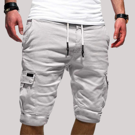 Pantaloni Cargo Momount Bărbați – Cu Cordon, Talie Elastică, Buzunar cu Clapă, Casual