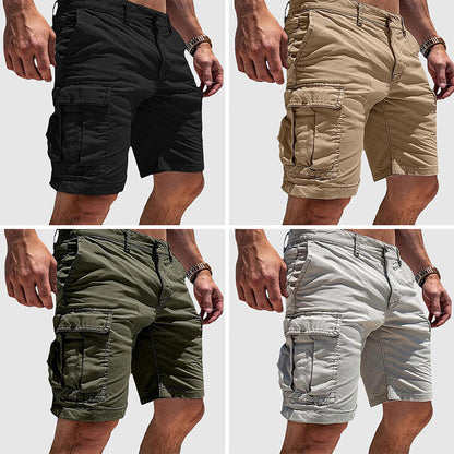 Pantaloni Cargo Momount Bărbați – Croială Relaxată, Buzunar Slim, Închidere cu Nasture