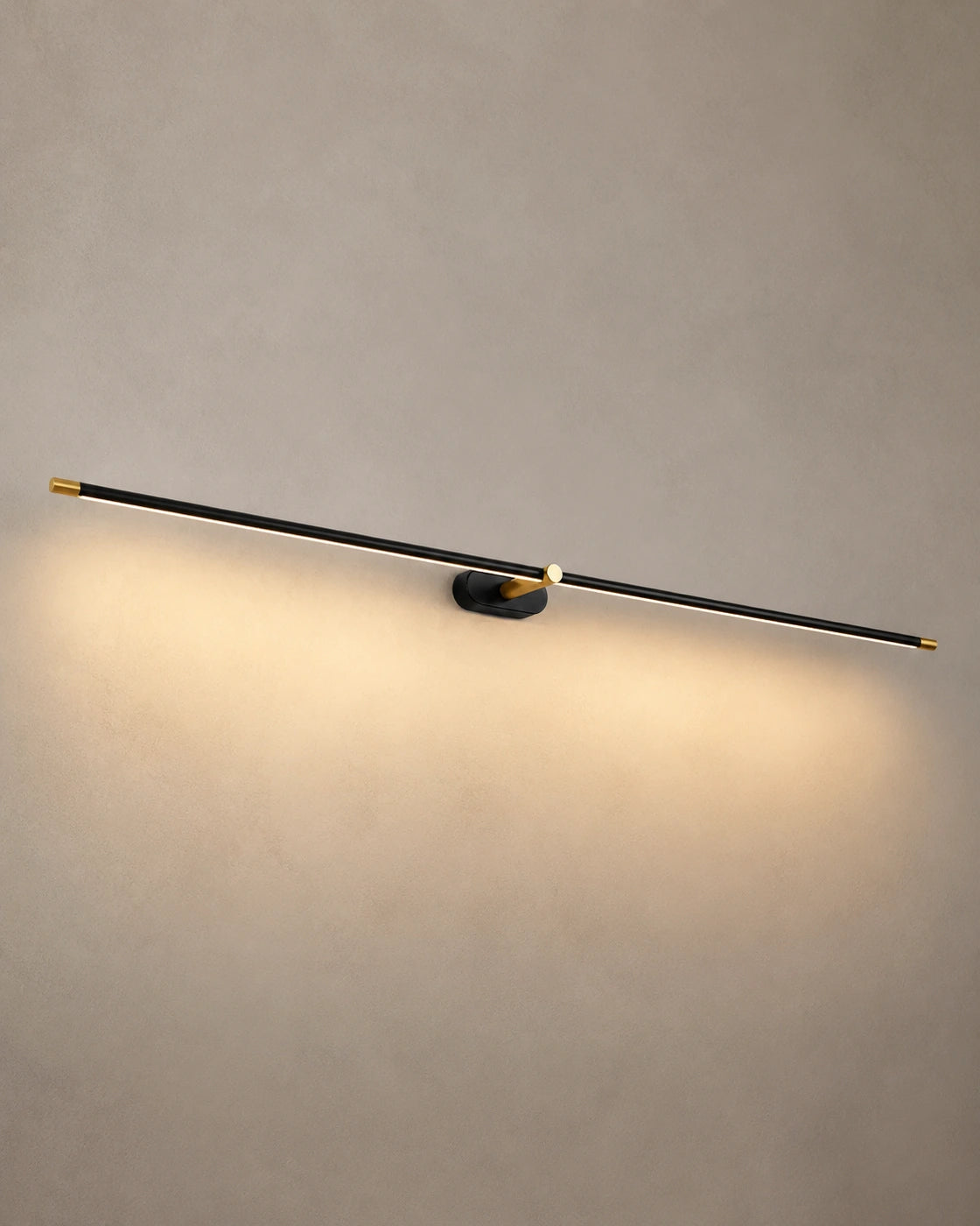 Linear LED Wall Lamp in black – high-quality studio product view