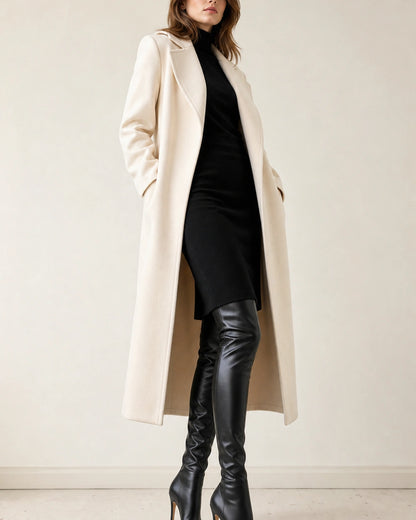 Momount Women Sleek Over-the-Knee Boots – Pointed Toe, Stiletto Heel, black, hero.