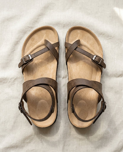 Momount Flat Sandals - top_down