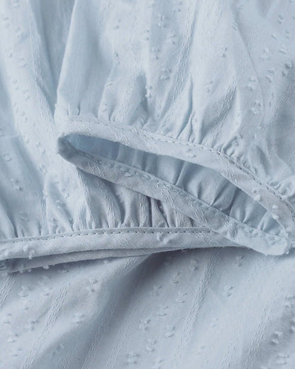 Persephone | Rochie Tunică din Bumbac cu Decolteu V și Glugă pentru Plajă