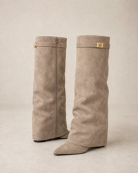 Beige Suede