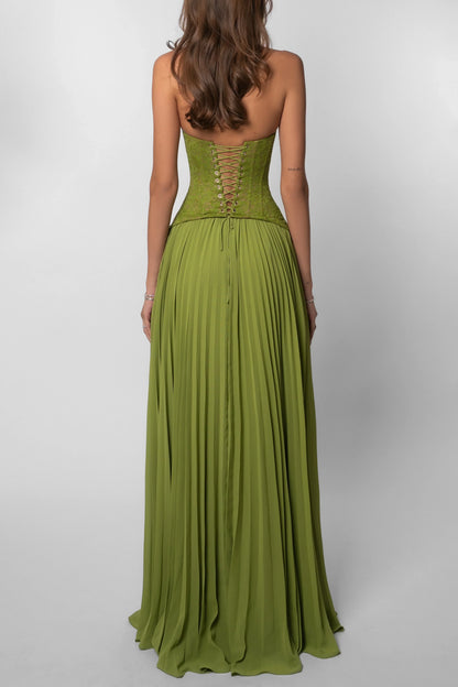 Cosima | Rochie Maxi Elegantă de Seară din Satin pe Un Umăr cu Cape